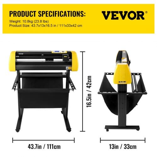 Vinylskärare Plotter 111x33x42 cm Guld