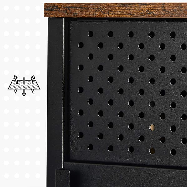 TV-bord, 120x40x55 cm, Brun, Sort