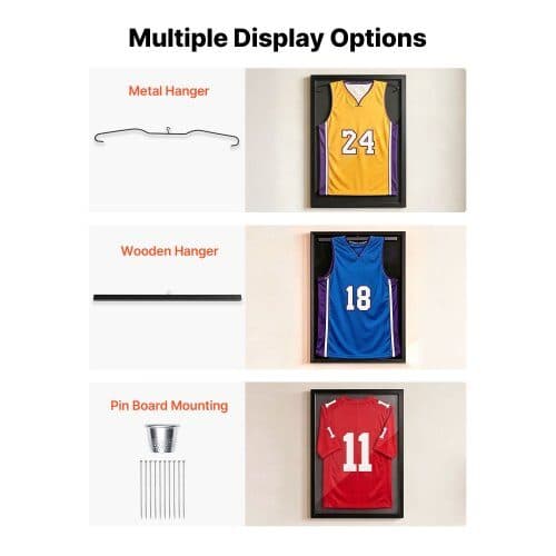 Jersey Display Case 90x70x4 cm svart