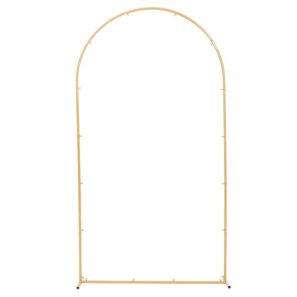 Båge Bakgrundsställ, 220x120 cm, Guld, Metall