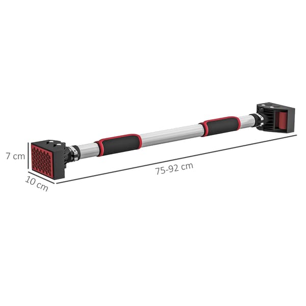 Pull-Up Bar, 75-92x10x7 cm, Svart, Stål
