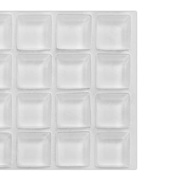 Självhäftande gummibuffertar, 222x, silikon, transparent, Kodustaar