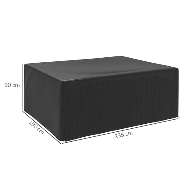 Möbelskydd 235x190x90 cm Svart Polyeten