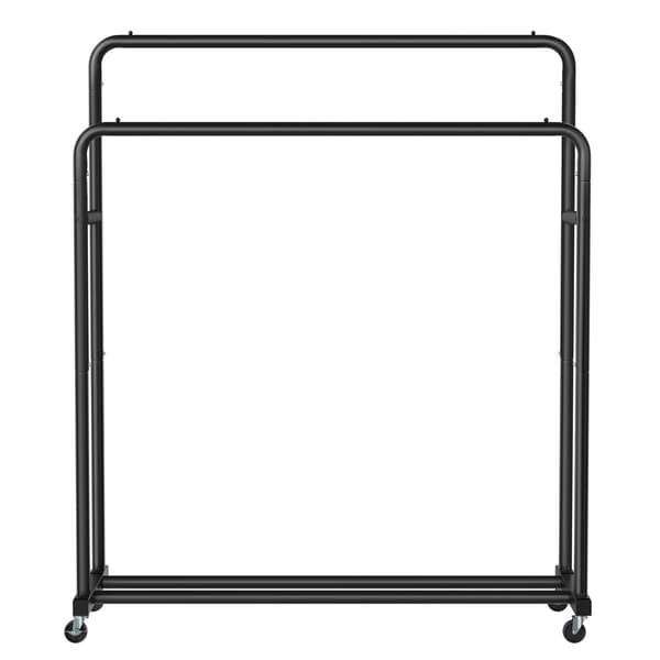 Klesstativ 46,5x110x155,5 cm Svart Stål