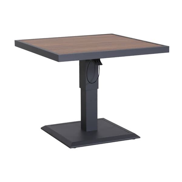 Bord Parker 85x85x52-75 cm Grå