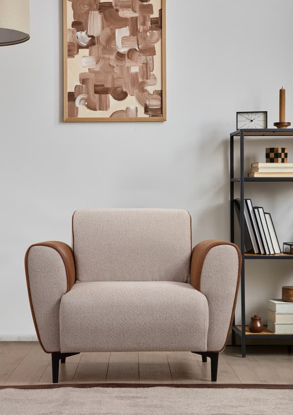 Lænestol Aren, 100 x 85 cm, beige