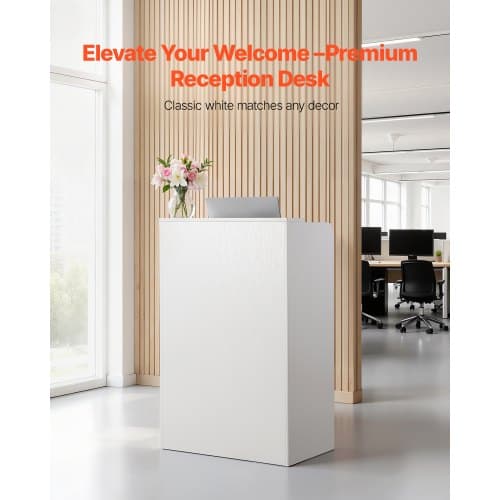 Reception Disk, 60x40x96 cm, Hvid