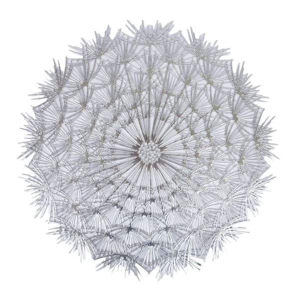 Bordskåner 38 cm sølv PVC