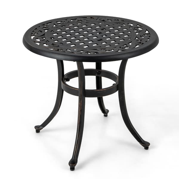 Terrasse Sidebord, 24x21, Brun - materiale: støbejern , Star