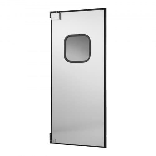 Svängdörr, Enkel panel, 91.4x213.4 cm, Silver, Rostfritt stål