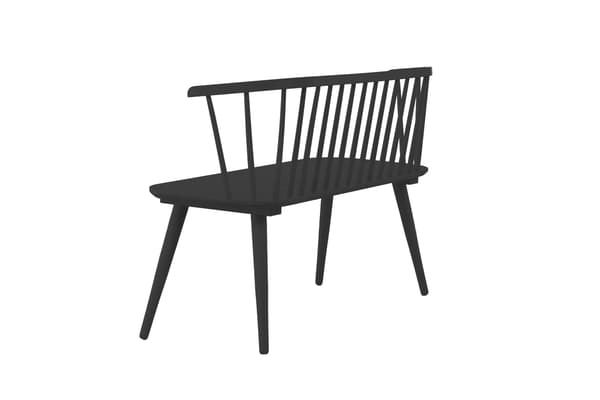 Ruokasohva Bobby 120 cm Musta Kuminpuu