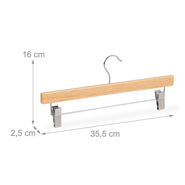 Byxgalgar Set, 16x35.5x2.5 cm, Vit, Trä, Kodustaar