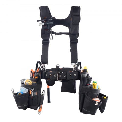 Verktygsbälte, 142x77x11,5 cm, Justerbart, Extra robust, 19 fickor