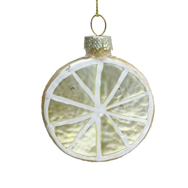 Juleophæng 6,5 cm Glas, Joy Lemon