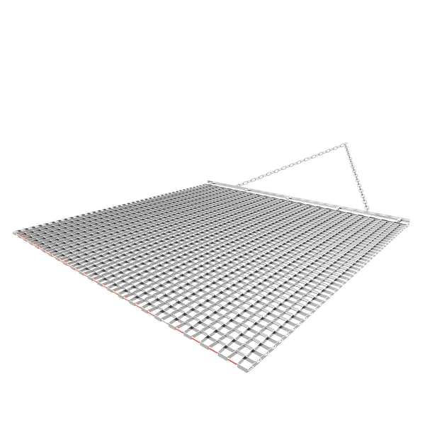 Trækharve 122x122x1 cm Galvaniseret Stål