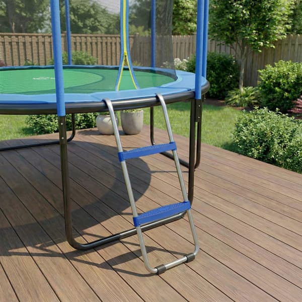 Trampolinstige 97x32x7 cm Blå Stål