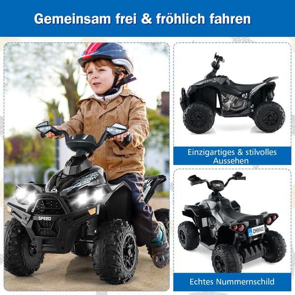 Elektrisk ATV, 60x94x73 cm, Sort , Star