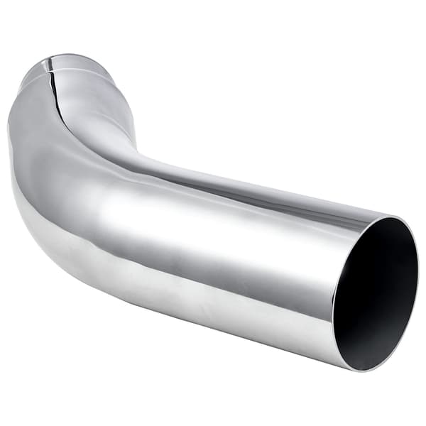 Avgasstos, 101.6x127x584 mm, Krom, Järn