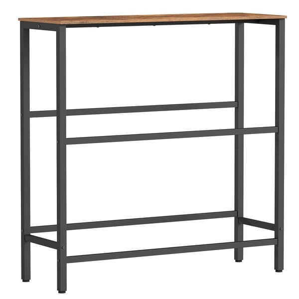 Kasserack 40x105,4x117,3 cm Brun-Sort Stål