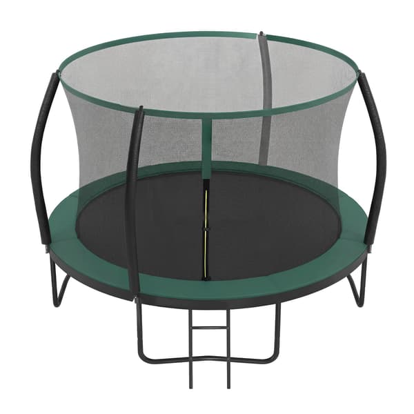 Trampolin 366x270 cm Svart-Blå Stålram