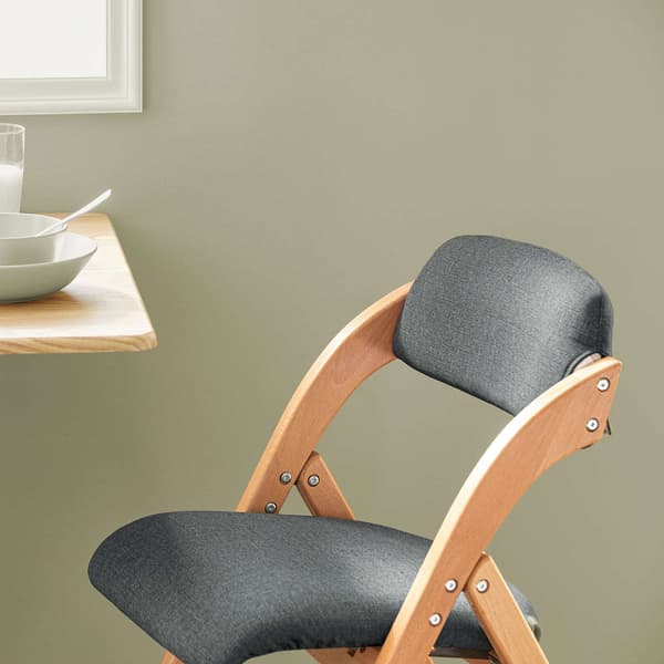 Sammenklappelige spisebordsstole 47,5x59x77 cm grå, træ