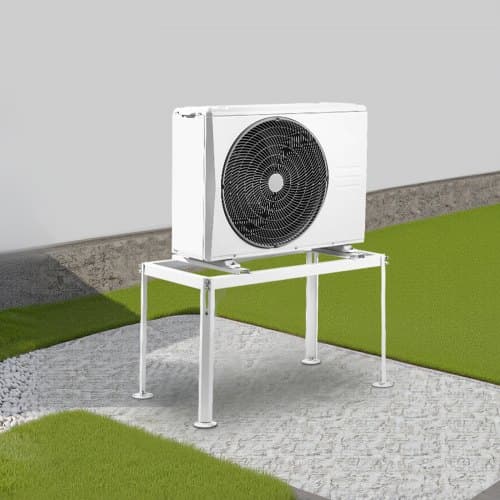 Mini Split Golvställ, 100x55x60 cm, Vit, Justerbar Stål