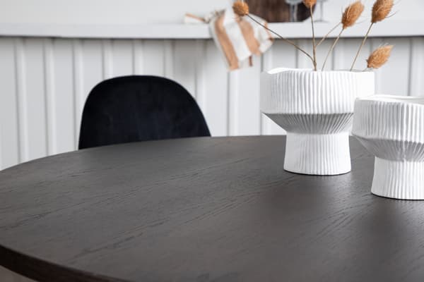 Spisebord og stol sæt Stone og Polar sort/brun