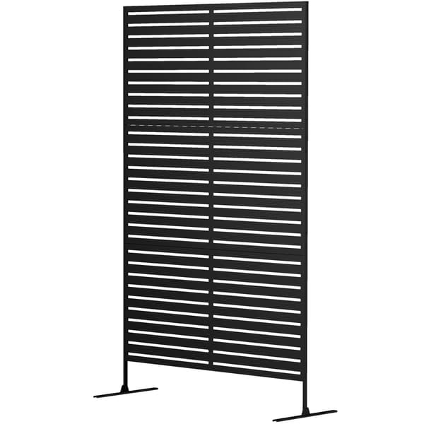 Rumsavdelare, 122x45x198 cm, svart