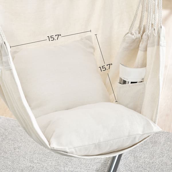 Hengestol, 148x125 cm, Beige