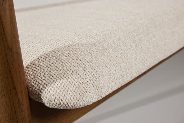 Spisebordsstol Långön 49x48 cm Brun Beige Stof