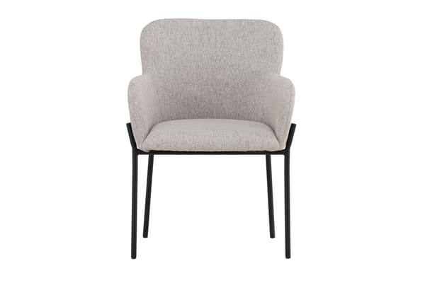Spisebordsstol Vätö 51x55 cm Beige stål