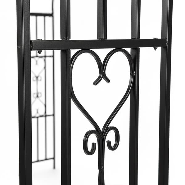 Havebue 206x114x50 cm Sort Metal, Kodustaar