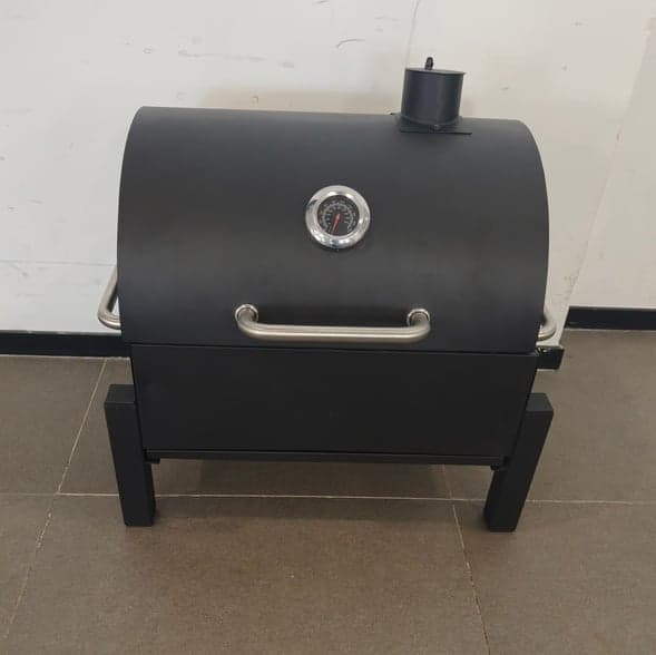 Bærbar kulgrill 62x50x58,5 cm sort