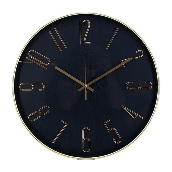 Vægur COSMO 50 cm Sort metal