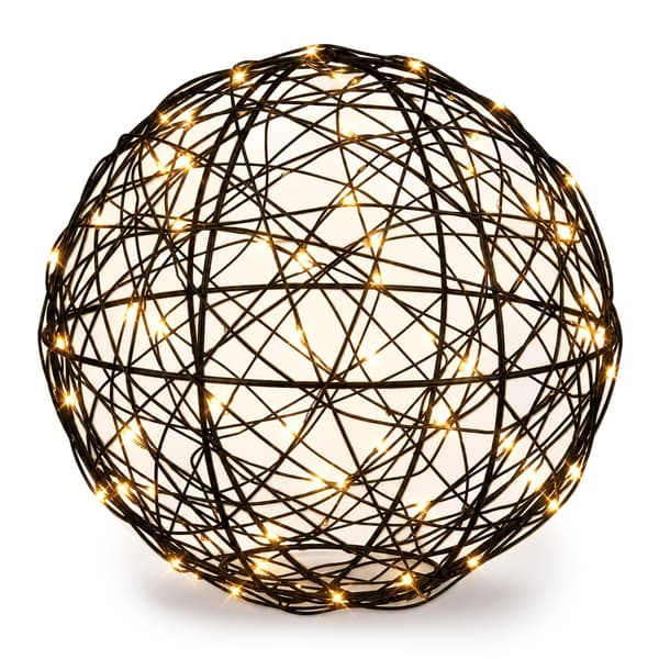 LED-valopallo, 20 cm, metalli, Kodustaar