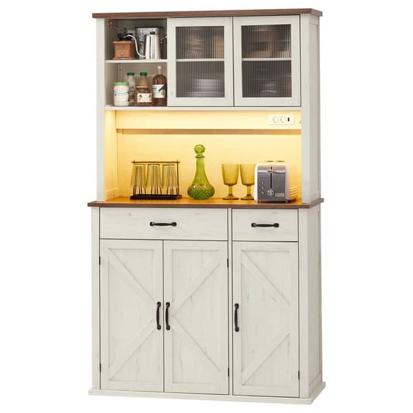 Sideboard 39,5x106,5x180,6 cm Vit förvaring