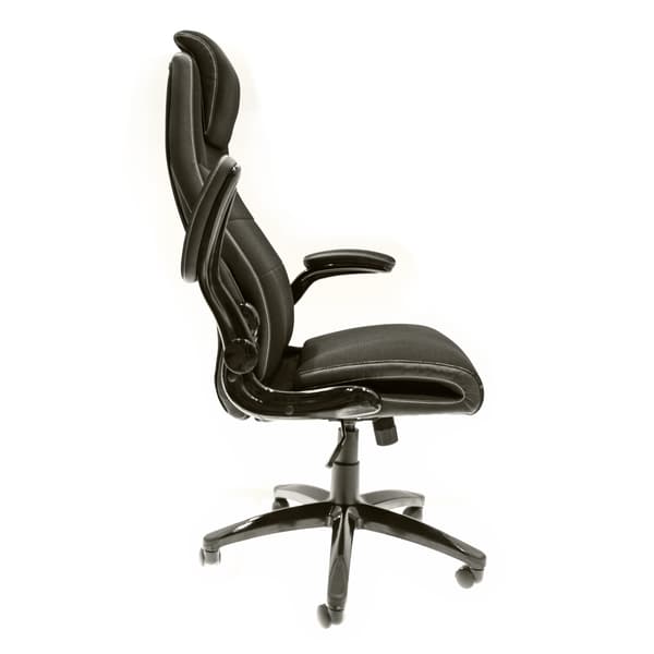 Kontorstol PISTOIA 68x72x113-121 cm Sort