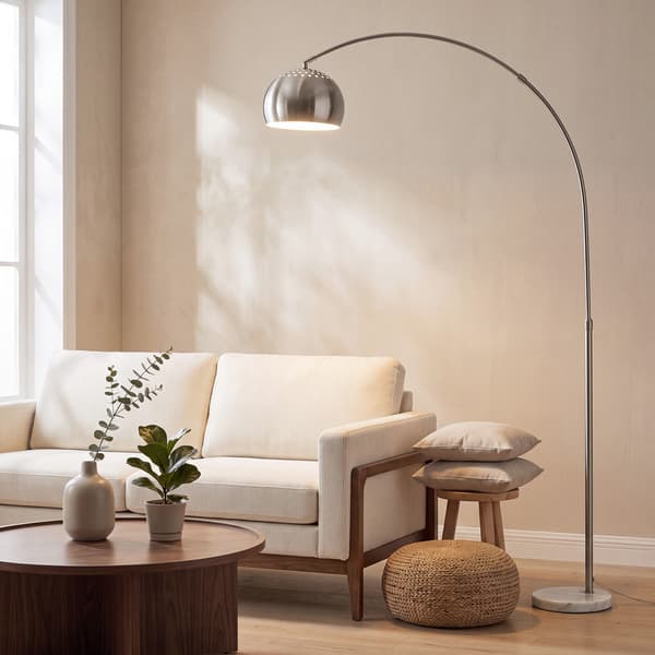 Gulvlampe 26x100x167 cm sølv
