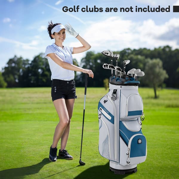 Golfbag, 127 cm, Mörkblå - Material: polyester tyg, plast , Star
