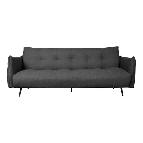 Soffa Säng LANDER 202x82x82 cm Mörkgrå Tyg