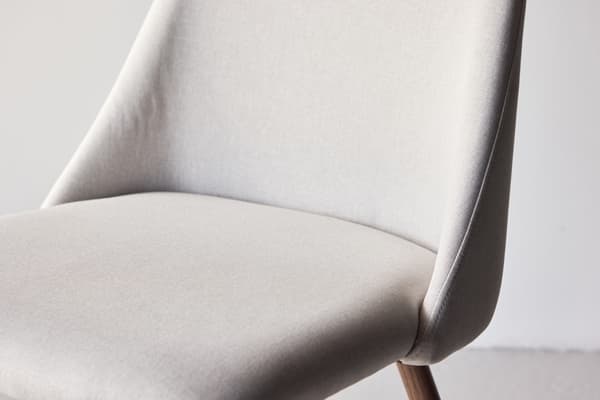 Spisestol, 46x46 cm, Beige, Linned