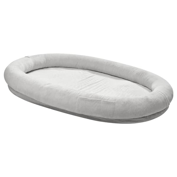 Hundbädd för människa, 178x120x24 cm, Grå, Memory Foam