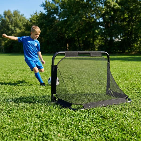 Fodboldmål, 91x62x62 cm, Sort, Sammenklappelig , Star