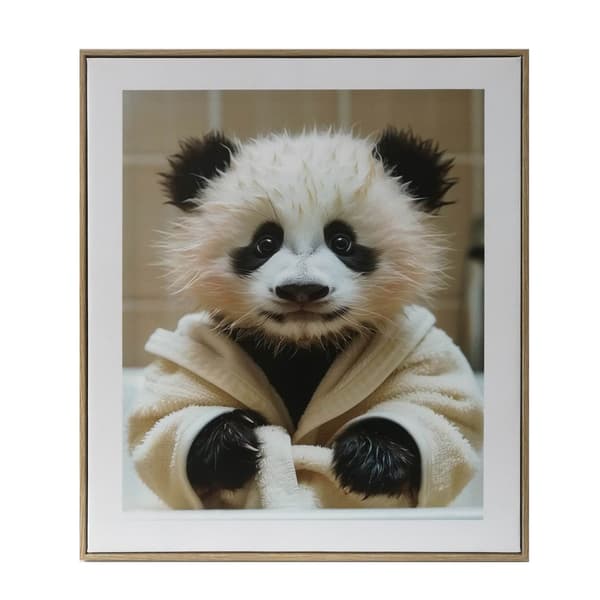 Seinätaide 40x50x2,2 cm Vauva Panda