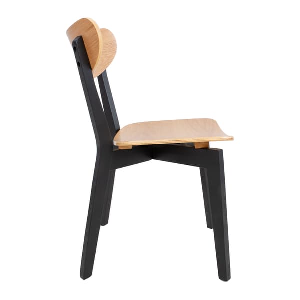 Spisebordsstol ROXBY 45x55x79,5 cm Eg Sort