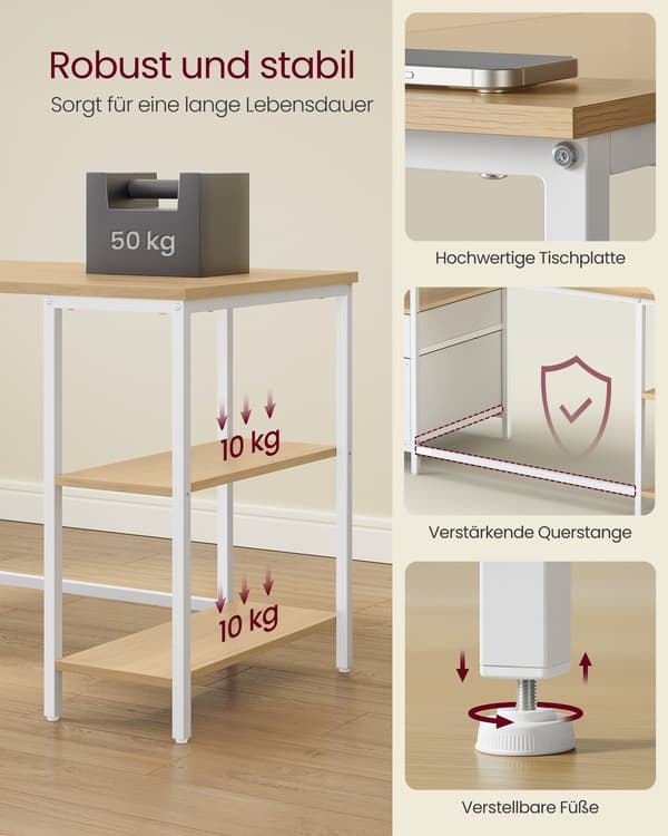 Skrivebord, 160x60x76 cm, Sort