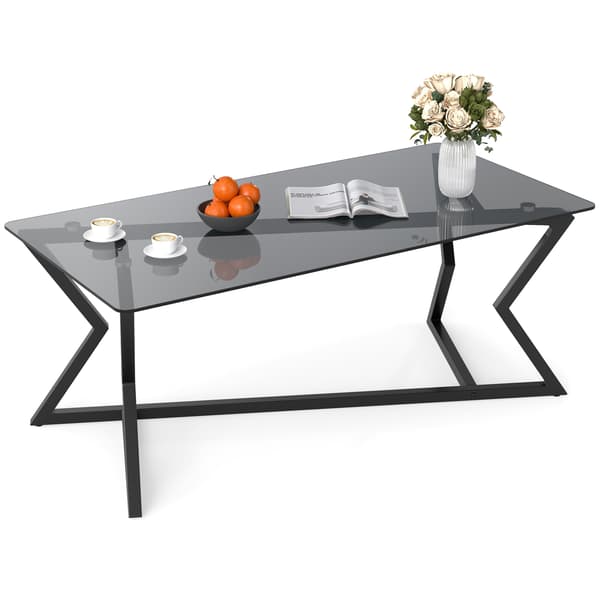 Sohvapöytä 110x55x44,5 cm harmaa/musta
