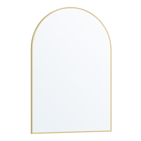 Väggspegel 91x61 cm Guld Aluminiumram