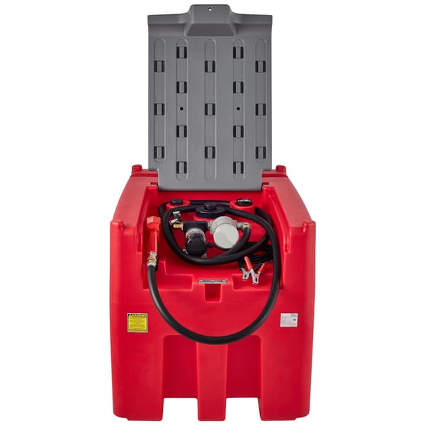Diesel overførselstank 104x72x73,5 cm rød, polyethylen