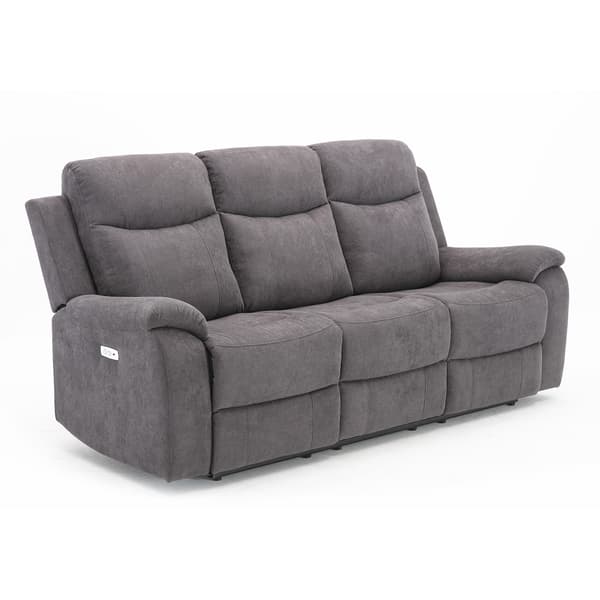 Fåtöljsoffa MILO 209x96x103 cm Grå Tyg